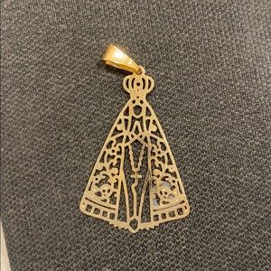 4/$20 Gold Plated Virgin Shaped Pendant